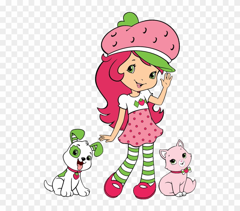 Strawberry Cupcake Cartoon Strawberry Shortcake Custard - Strawberry Shortcake Cartoon Wall Art #542097