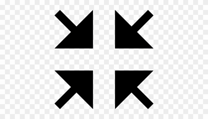 Four Arrows Facing Each Other Vector - Arrow #542285