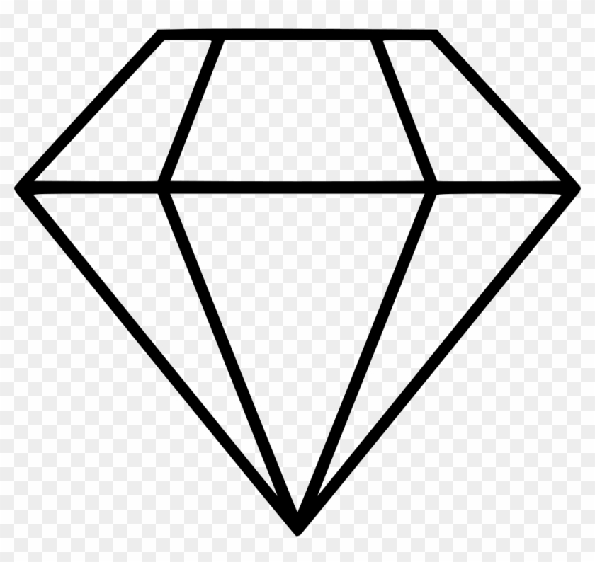Diamond Svg Png Icon Free Download - Diamond Silhouette #542507