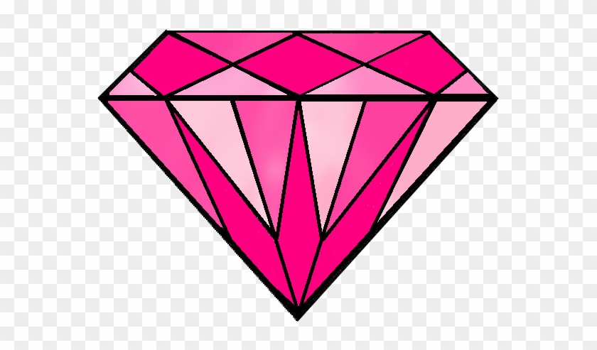 Diamond Clipart Colorful - Diamond Pink Clip Art #542510