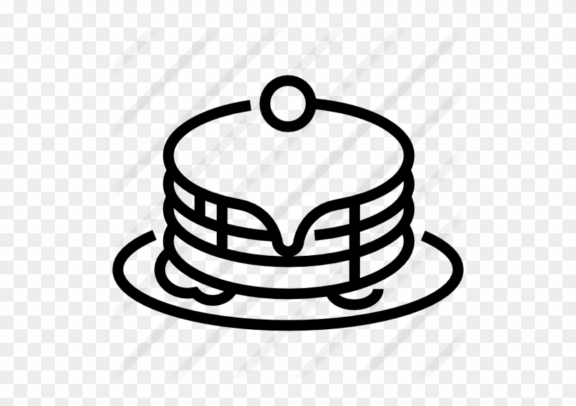 Pancake - Pancakes Icon Transparent Background #542615