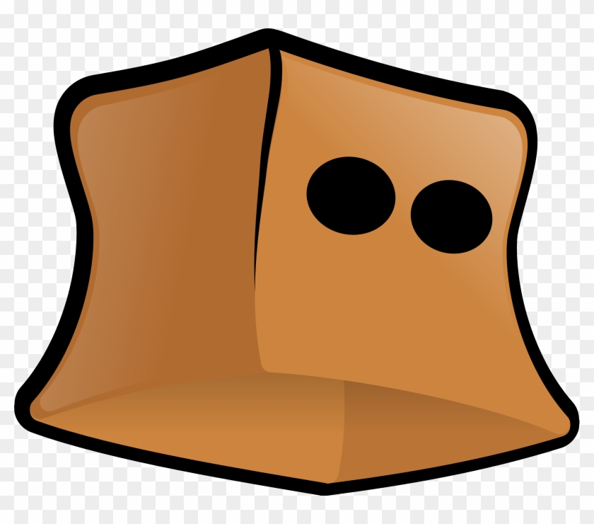 Paper Bag Clip Art Download - Paper Bag Face Transparent #542674