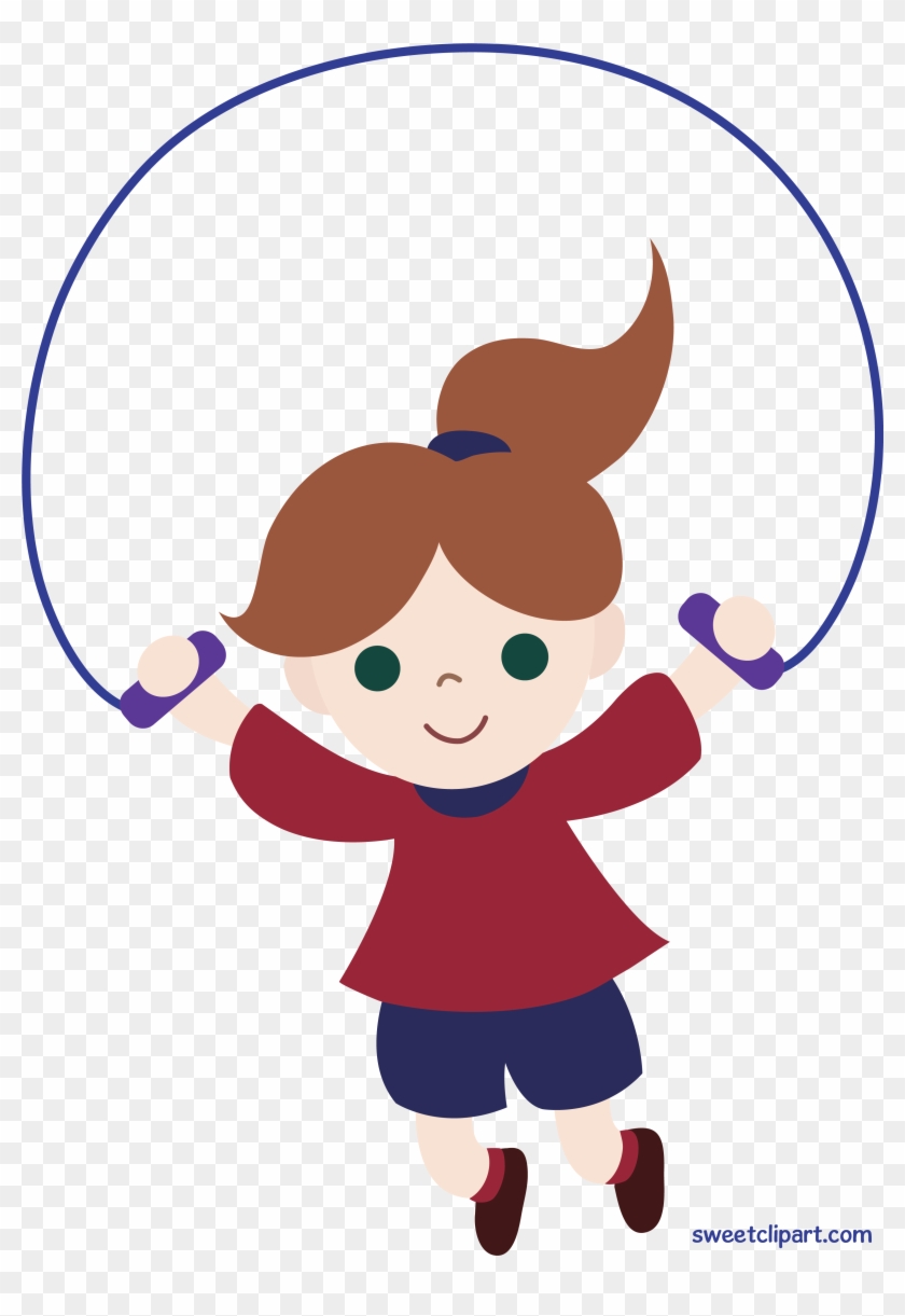 Clipart Girl Jumping Rope Clip Art Sweet - Jump Rope Clip Art #542837