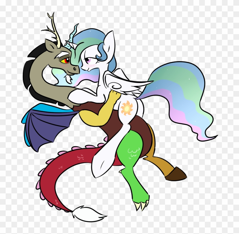 Bakasan, Bedroom Eyes, Cuddling, Discord, Dislestia, - My Little Pony: Friendship Is Magic #542986