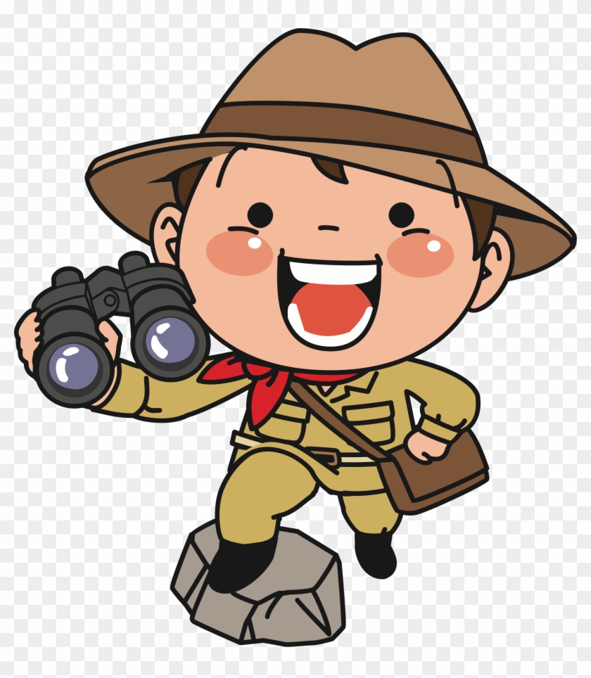 Explorer With Binoculars Clipart #543006
