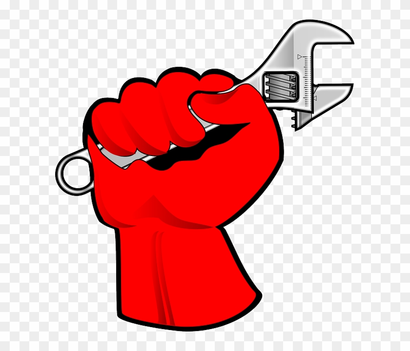 Worker Hand, Child, Wrench, Free, Day, Fist, Labor, - Labour Day Logo Vector #543150