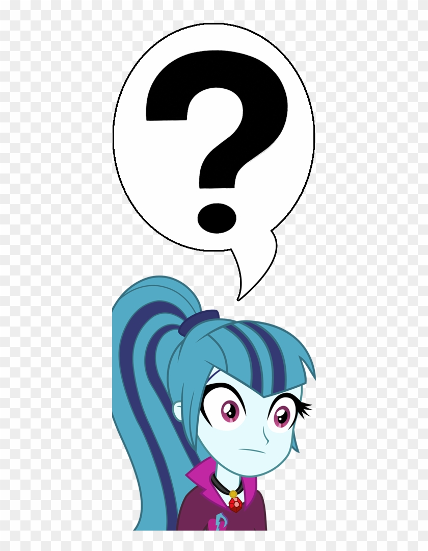 Equestria Girls, Question Mark, Rainbow Rocks, Safe, - Mlp Sonata Dusk Confused #543248