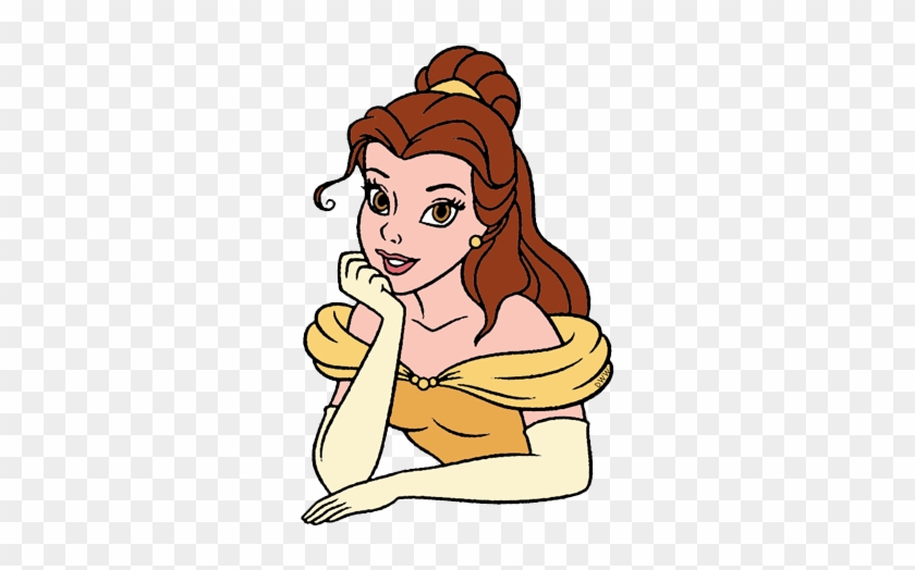 Face Clipart Princess - Belle Face Png #543377