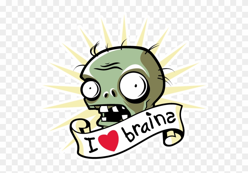 Brains Clipart Zombie Brain - Plants Vs Zombies Brain #543423