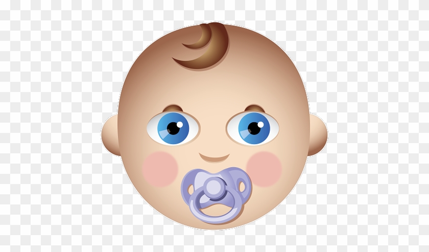 Little Baby Blue Eyes Emoji Sticker Get Your Favorite - Emoticones De Whatsapp Bebe #543433