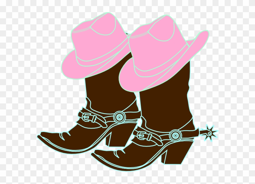 Pink Cowboy Boots Clip Art