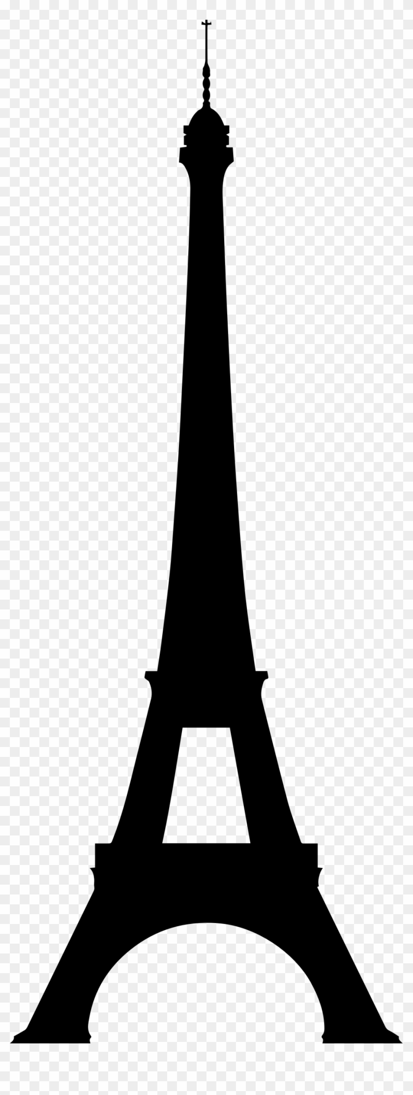 Eiffel Tower Clipart Silhouette - Eiffel Tower Silhouette #543662