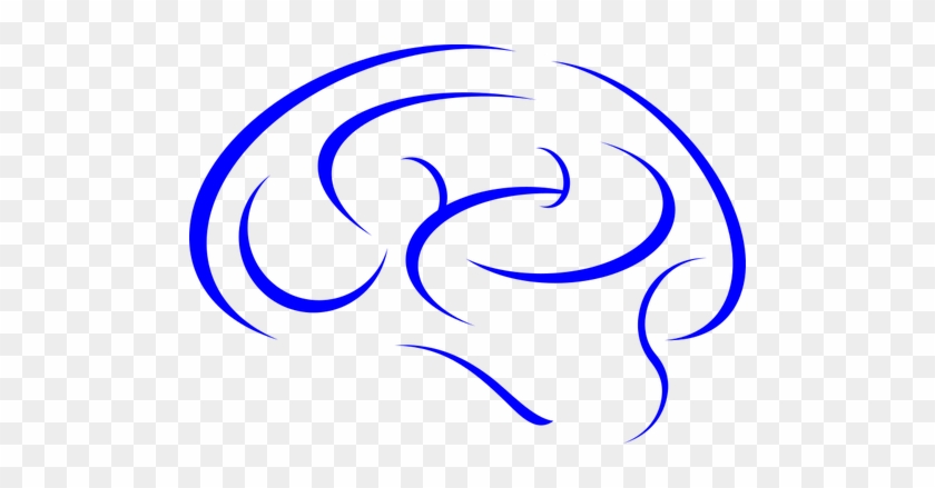 Blue Brain Icon - Brain Clipart Blue #543735