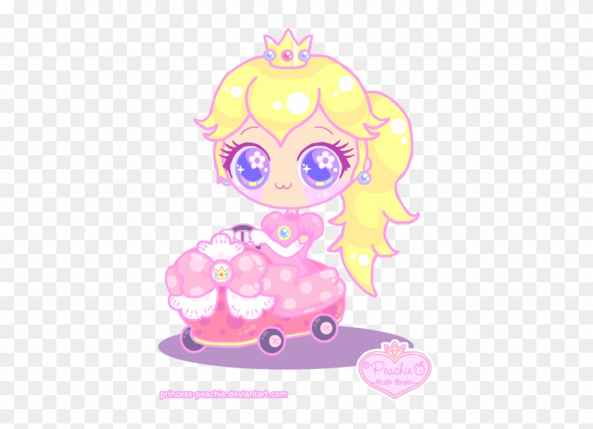 Peach In Mario Kart 7 By Princess-peachie - Kawaii Princess Peach #543829