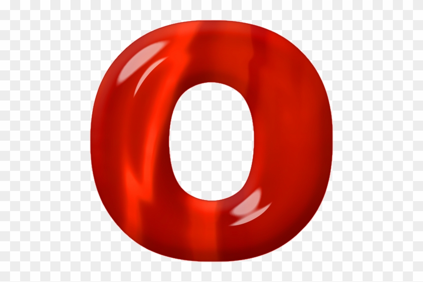 Letter O Red