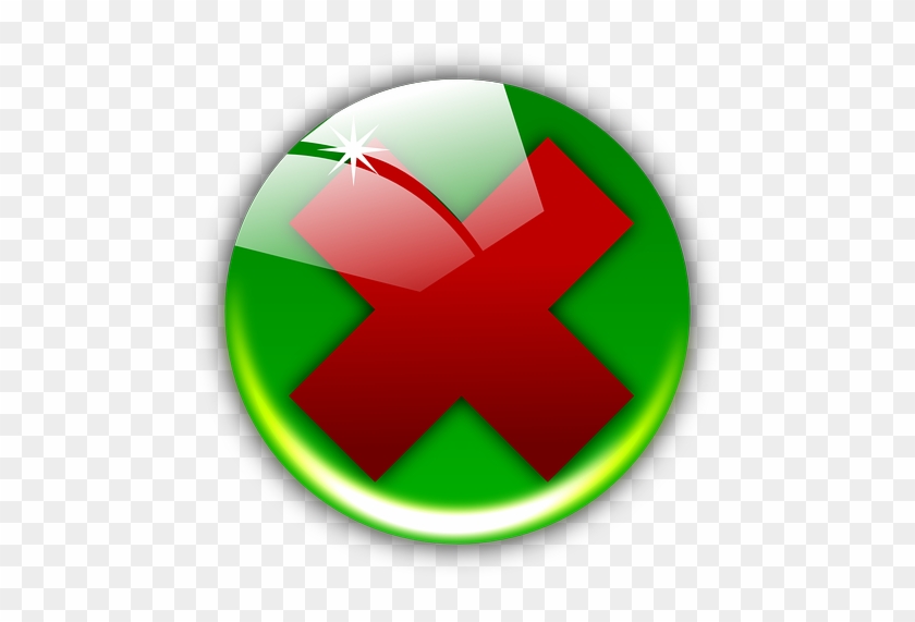 Clear, Erase, Kill, Remove, Green, Glossy - Icon #544079