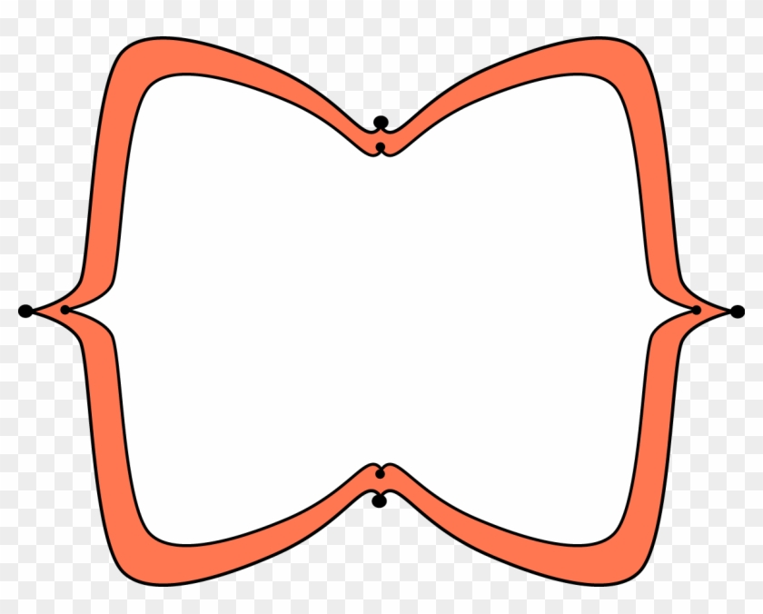 Orange Wide Pointy Frame - Red Label Frame Png #544257