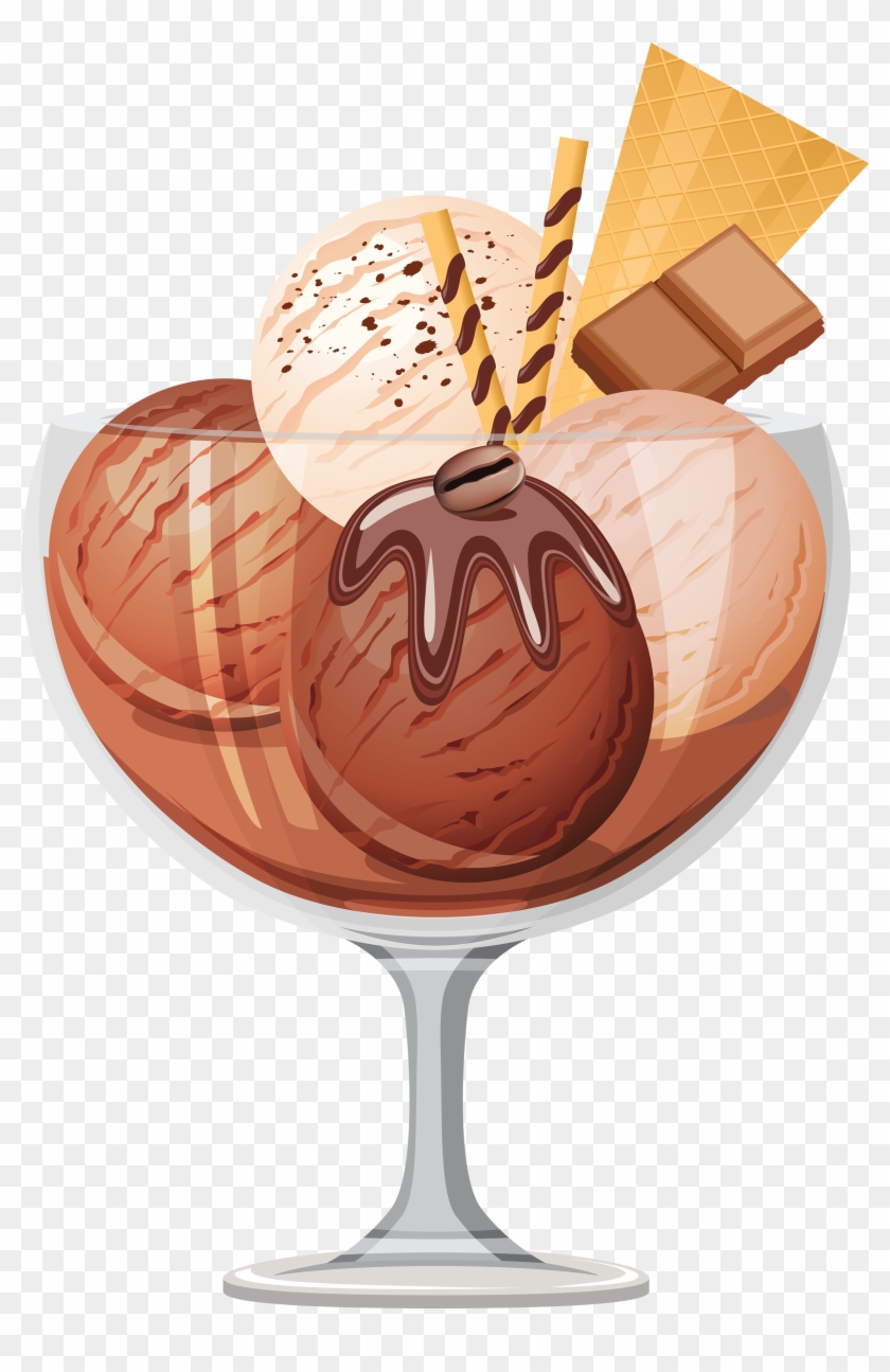 Chocolate Clip Art - Chocolate Ice Cream Clipart #544269