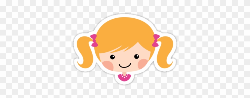 Elegant Cut Baby Girl Pic Cute Cartoon Girl With Blond - Cartoon Little Girl  With Pigtails - Free Transparent PNG Clipart Images Download