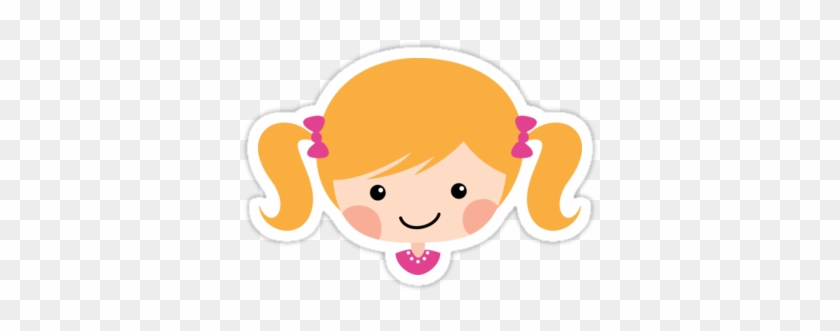 Elegant Cut Baby Girl Pic Cute Cartoon Girl With Blond - Cartoon Little Girl With Pigtails #544280