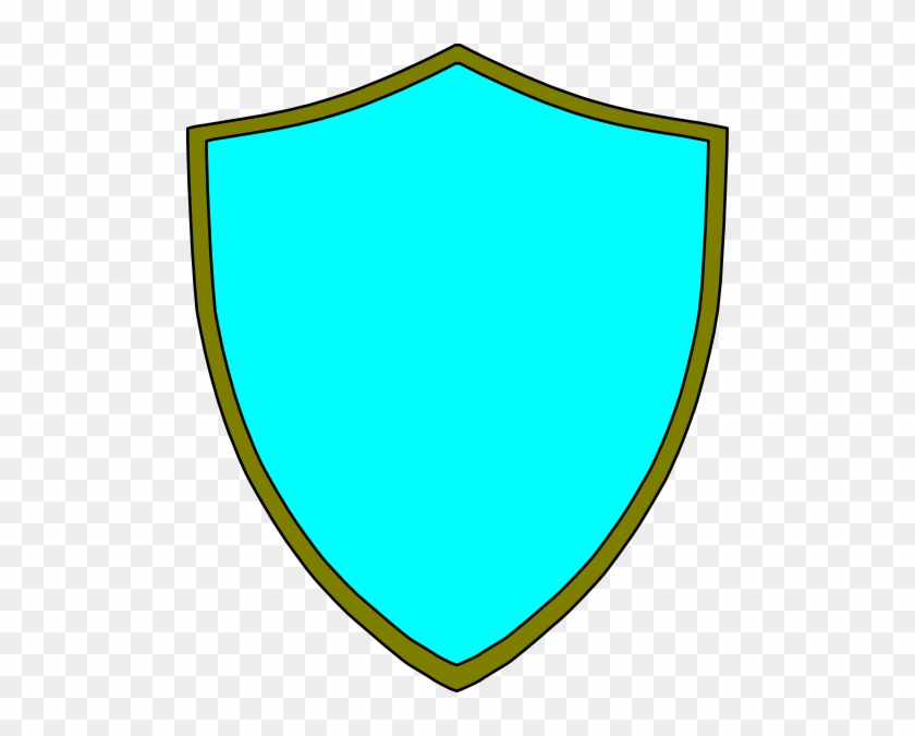 Blue Gold Shield Clip Art - Light Blue Shields Png #544300