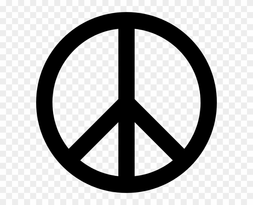 Peace Symbol Clipart Png Image - Peace And Love Symbol #544328