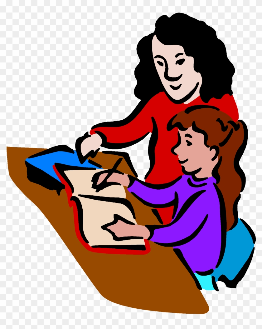 Discuss The Day With Your Child- Specifics - Teacher And Student Clip Art #544335