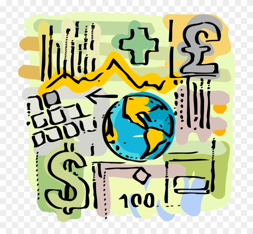 Vector Illustration Of International Finance Planet - Vector Illustration Of International Finance Planet #544348