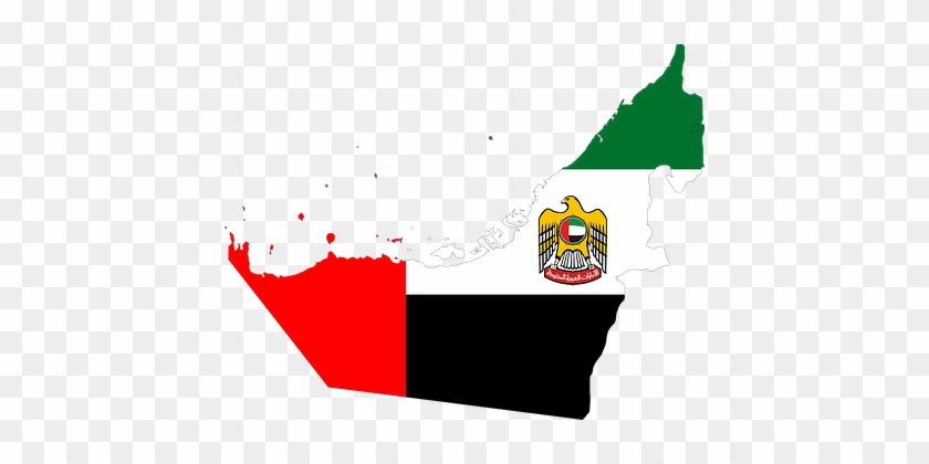 Borders, Country, Flag, Geography, Map - United Arab Emirates Flag Map #544422