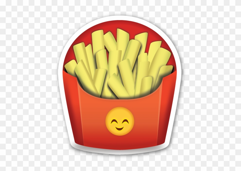 **this Sticker Is The Large 2 Inch Version That Sells - French Fries Emoji #544596