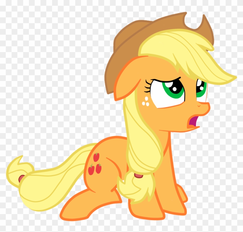 Applejack Is In Disbelief By Junkiesnewb - Applejack Unicorn #544611