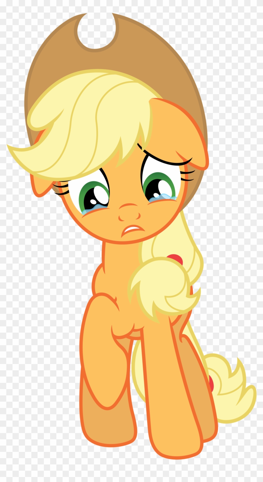 Applejack By Princesseninka - My Little Pony Applejack Sad #544653