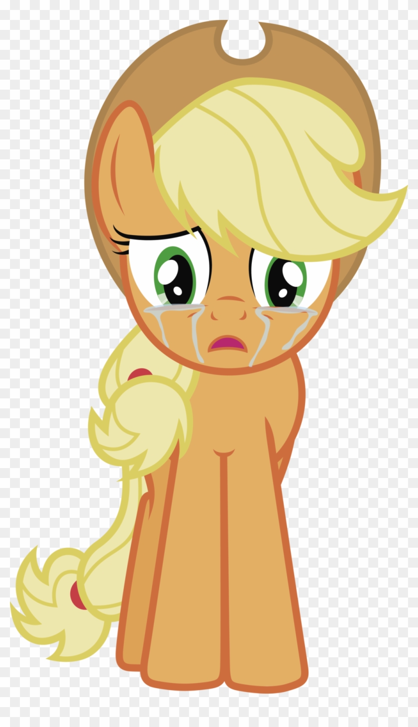 Applejack In Tears By J5a4 - Mlp Applejack Smiling #544667