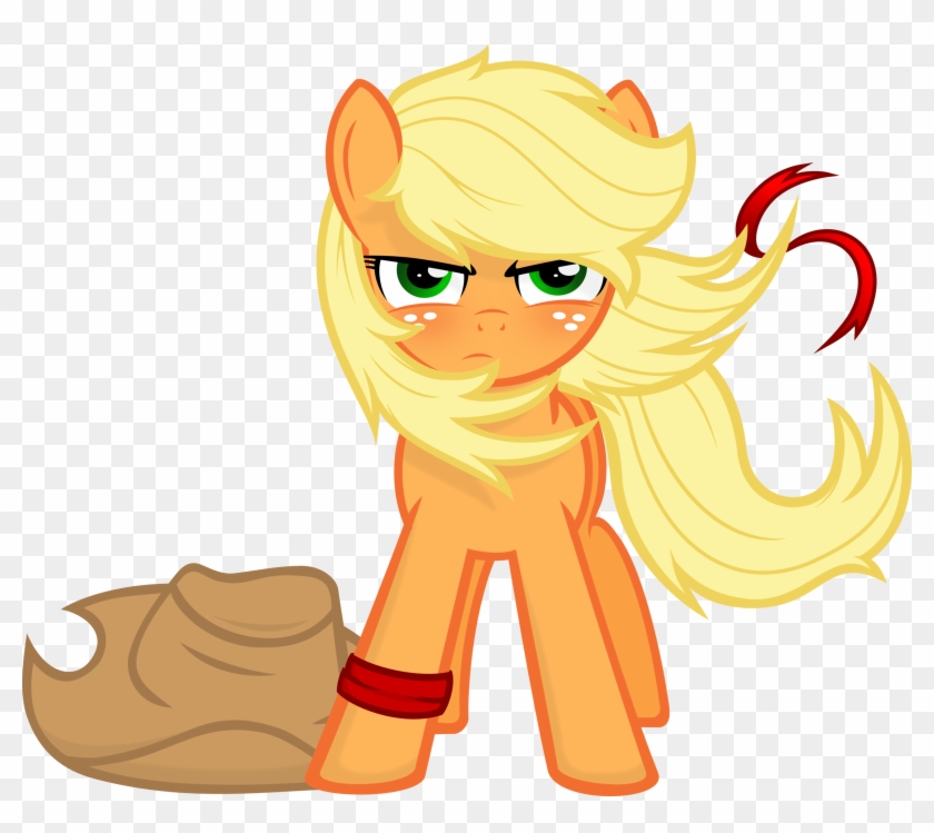 Applejack Version 2 By Godoffury - Mlp Applejack Fighting #544670