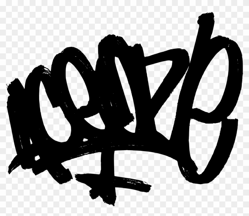 Graffiti Png - Black On White Tag Graffiti #544692