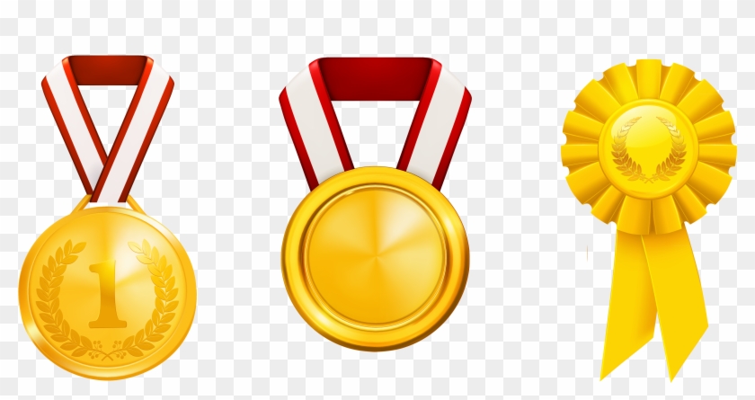 Prizes Honors Set Png Clipart - Medal Clipart Png #94495