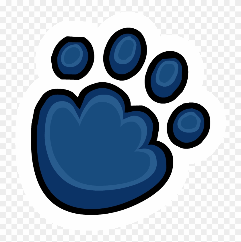 Polar Paw Print Pin - Polar Bear Paw Print #94533