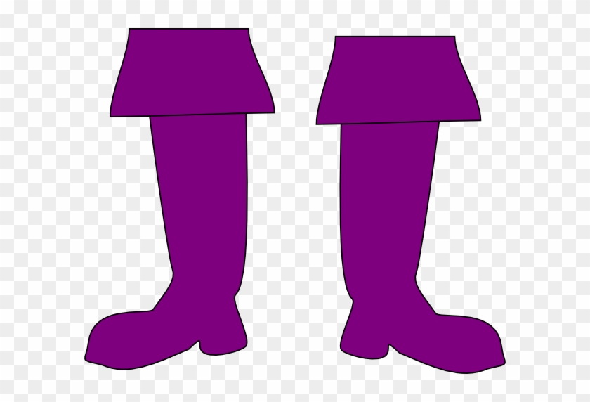Purple Pirate Boots Clip Art - Clip Art Purple Boots #94555