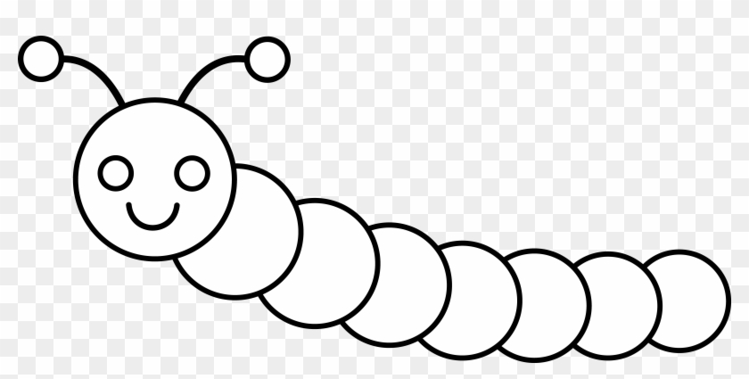 Caterpillar Clip Art - Clipart Caterpillar Black And White #94873