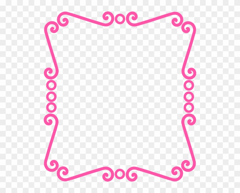 Scroll Frame Clipart - Pink Text Box Transparent #95019