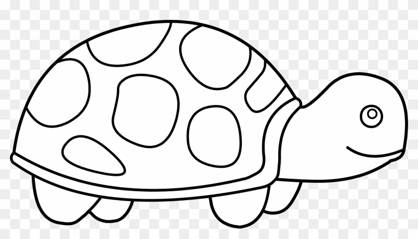 Baby Clipart Black And White - Clip Art Of A Turtle #95032