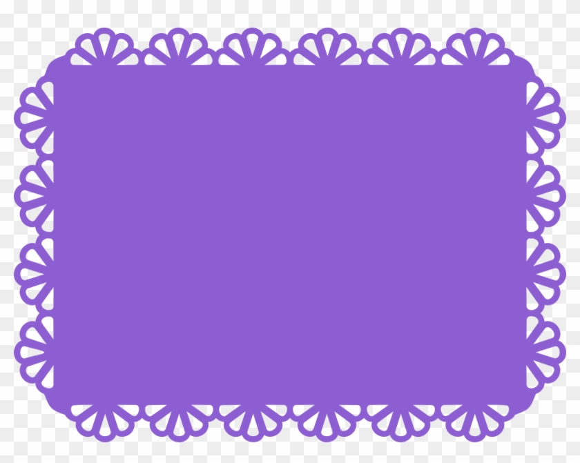 Scallop Border Clip Art - Scalloped Rectangle Borders #95054