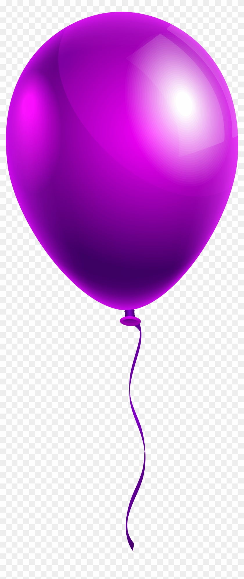 Balloon Clipart Purple Heart - Single Balloons Png #95062