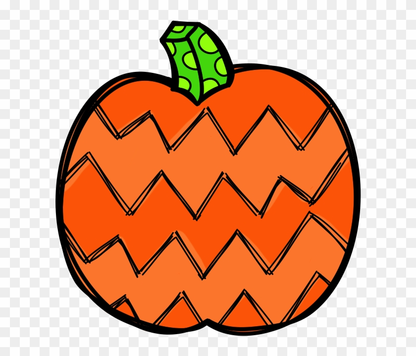 Patterned Pumpkin Clip Art - Patterned Pumpkin Clip Art #95149