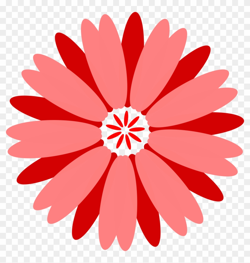 Red Flower Clipart Fower - Flower Images For Design #95203