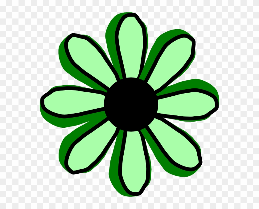 Green Flower Clip Art - Clipart Of A Yellow Flower #95206