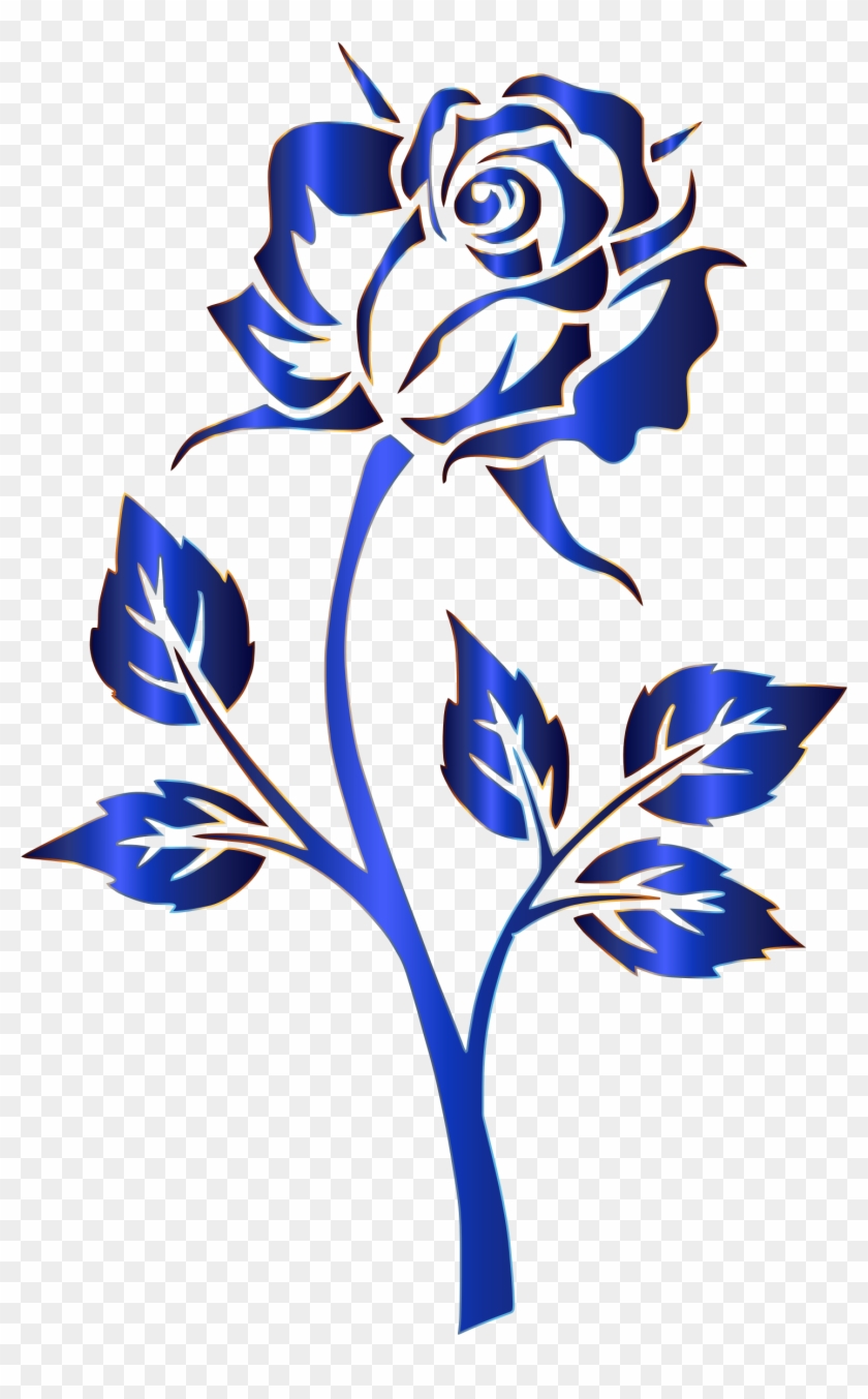 Blue Rose Clipart Transparent - Blue Rose No Background #95440