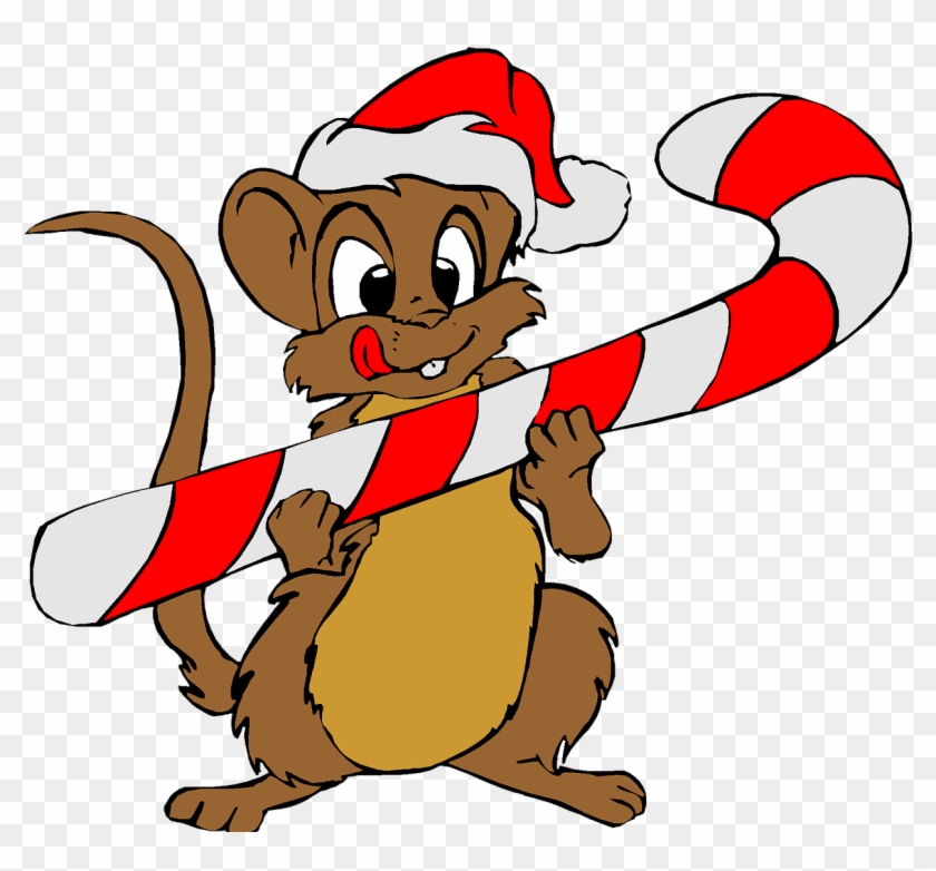 Christmas Holiday Clip Art Mouse Santa Red Hat - Merry Christmas To All, From Pepino The Italian Mouse #95466