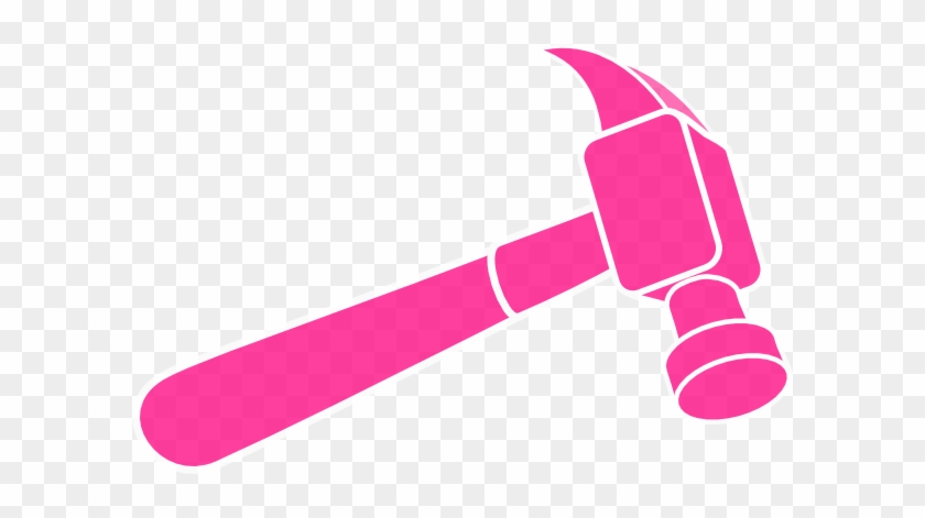 Pink Hammer Clip Art At Clkercom Vector Online - Hammer Clipart #95672