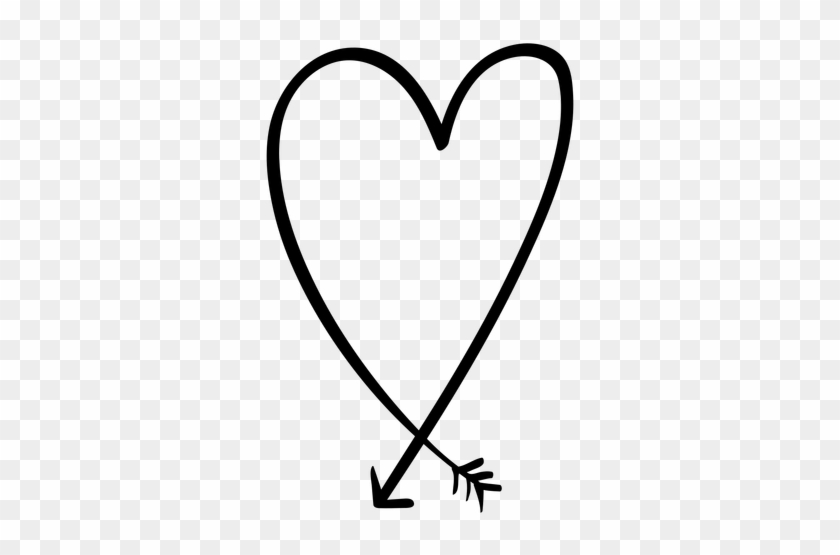 Heart Shaped Arrow Sticker Transparent Png - Love Arrow Transparent Png #95689